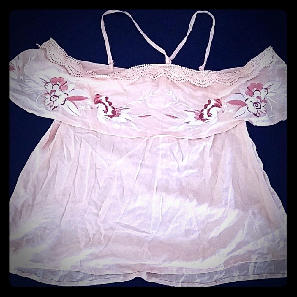 Blush Flowy Top